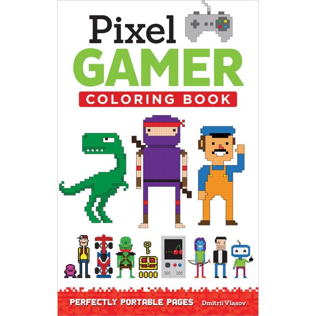 Pixel Gamer Coloring Book