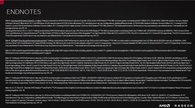 Radeon End Notes From RX 400 Series Launch