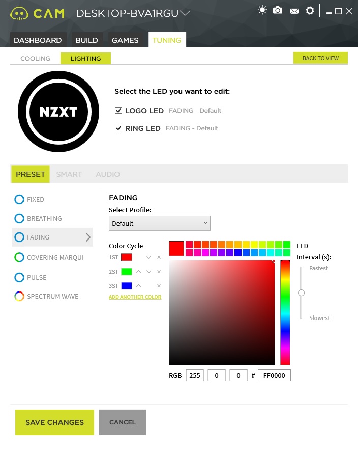 Nzxt X42 X52 And X62 Liquid Cpu Cooler Review Roundup Page 4 Of 8 Legit Reviews Nzxt Cam Software Kraken Lighting System