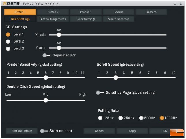 Fnatic Clutch G1 Gaming Mouse Software