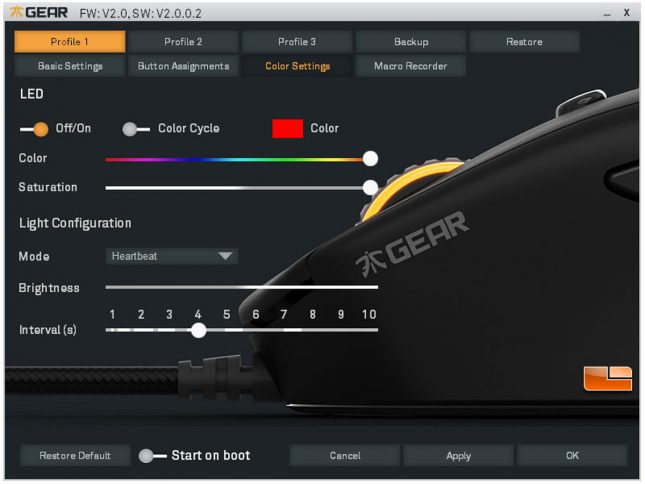 Fnatic Clutch G1 Gaming Mouse Software