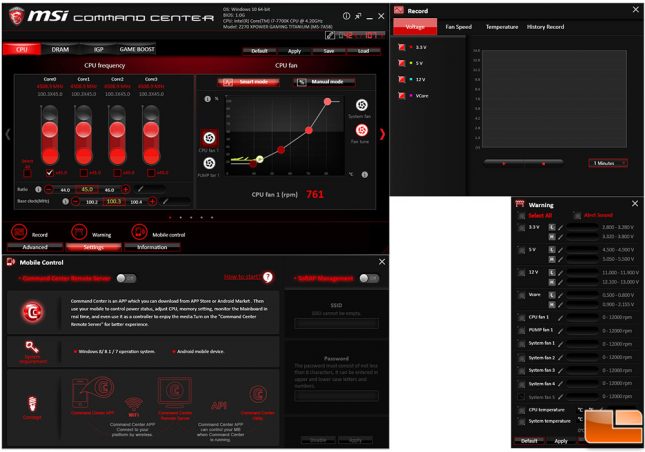 MSI Z270 XPower Gaming Titanium Command Center