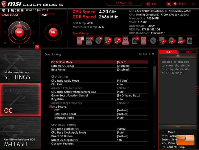 MSI Z270 XPower Gaming Titanium UEFI