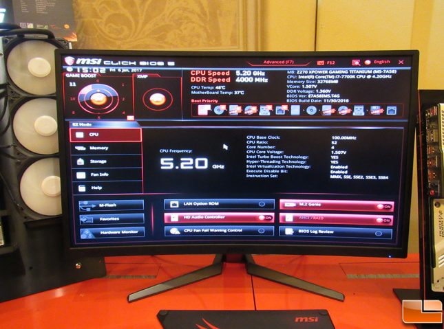 MSI Z270 XPower Gaming Titanium BIOS