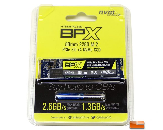 MyDigitalSSD BPX NVMe SSD Retail Packaging