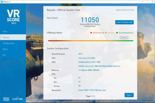 VRScore PC 