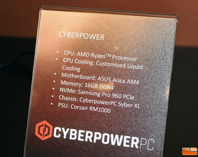 cyberpowerpc ryzen Gaming PC Specs