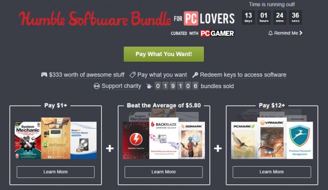 humble bundle pc lovers