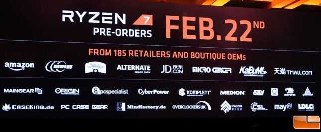 AMD Ryzen 7 Preorder