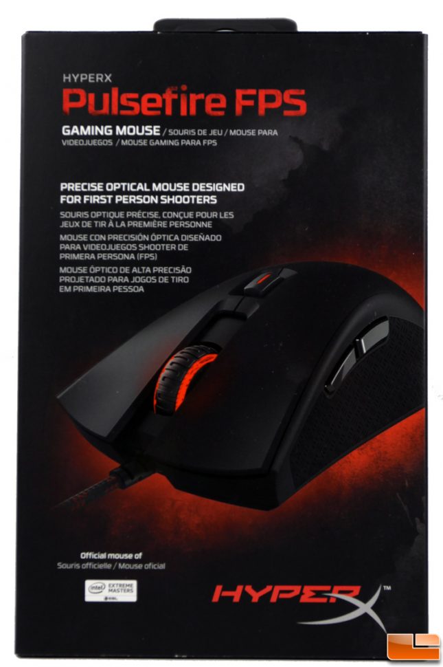 HyperX Pulsefire FPS Gaming Mouse Box