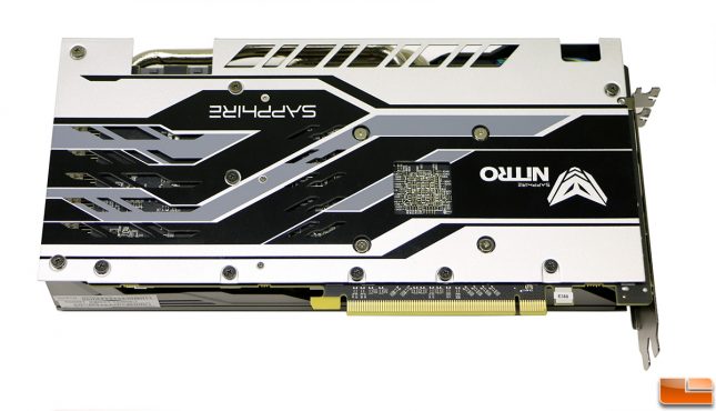 Sapphire NITRO+ Radeon RX 580 Limited Edition Backplate