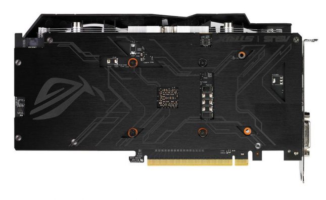 ASUS Geforce GTX 1050Ti Backplate