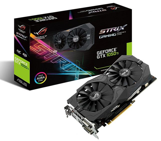 ASUS ROG Strix Gaming GeForce GTX 1050 Ti Video Card