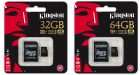 Kingston Digital 64GB & 32GB microSD Class U3 UHS-I Cards