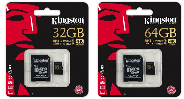 Kingston Digital 64GB microSD Class U3 UHS-I 