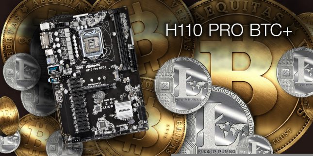 ASRock H110 Pro BTC+ Mining Motherboard