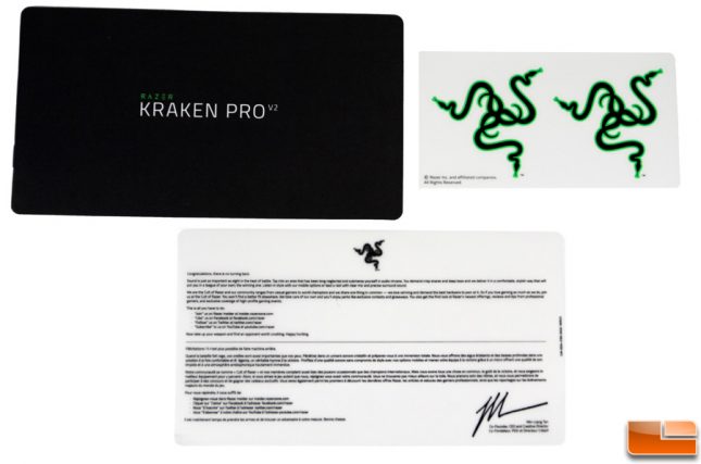 Razer Kraken Pro V2 bix contents