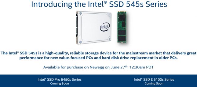 Intel SSD 545s Series