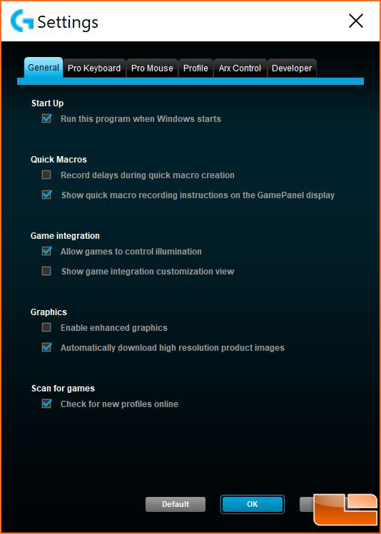 Logitech G Pro Gaming Mouse And Keyboard Review Page 4 Of 5 Legit Reviews Logitech Gaming Software
