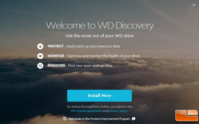 WD Discovery Utility