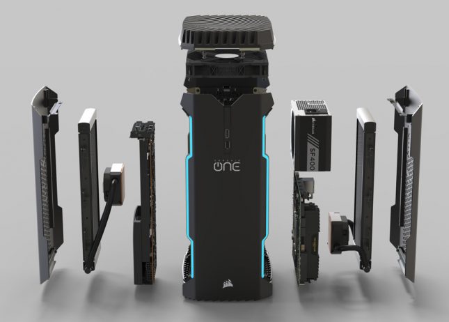 Corsair One Pro Exploded Front
