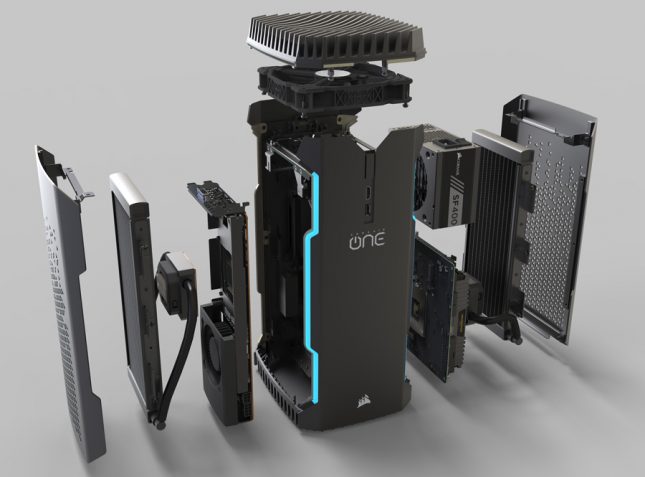 Corsair One Pro Exploded Angle