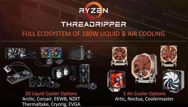 AMD Threadripper AIO Liquid and Air Coolers