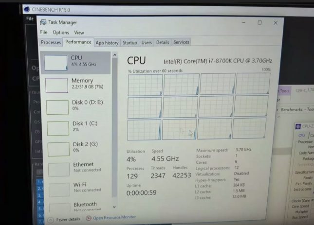 Intel Core i7-8700K Clock Speed