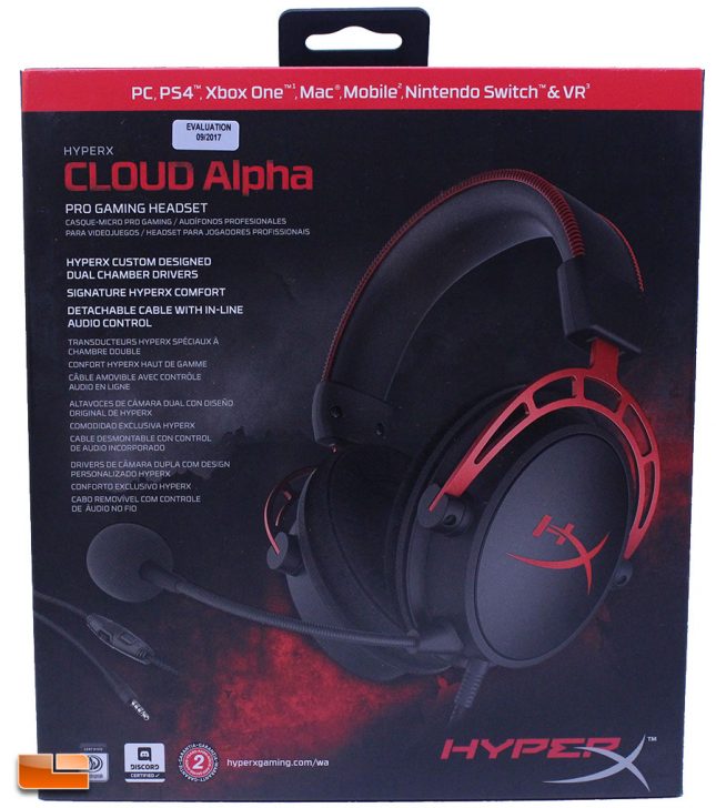 HyperX Cloud Alpha Retail Packaging