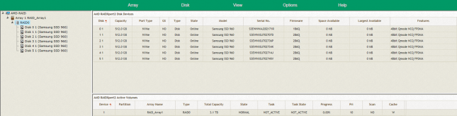 AMD NVMe RAID Utility