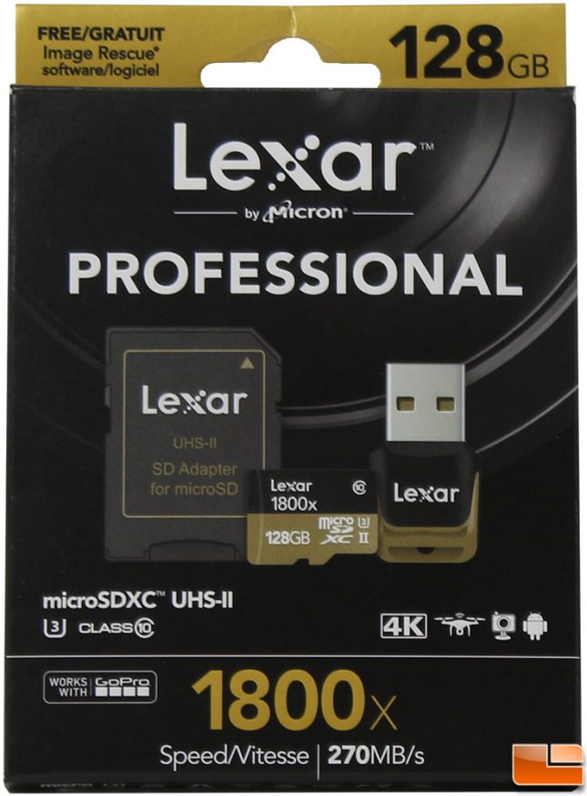 Lexar 1800x UHS-II u3 MicroSDXC