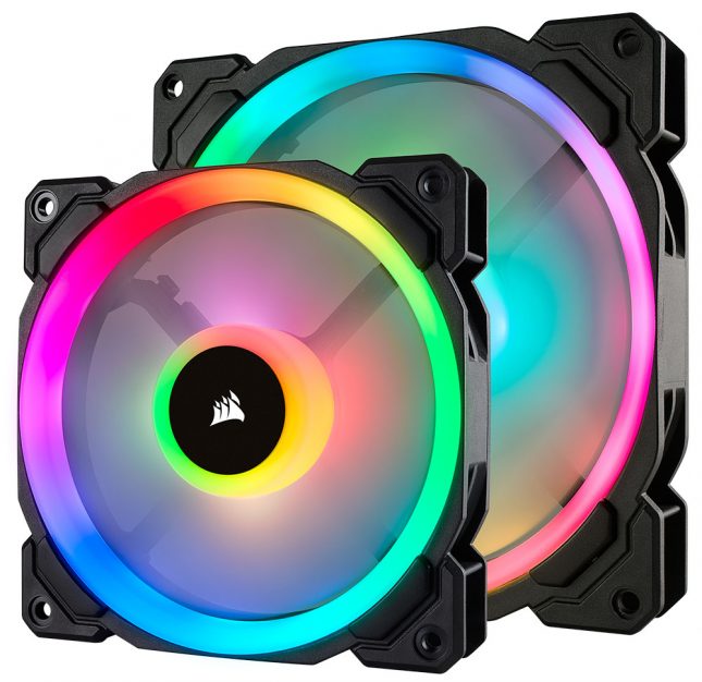 Corsair LL120 and LL140 RGB fans