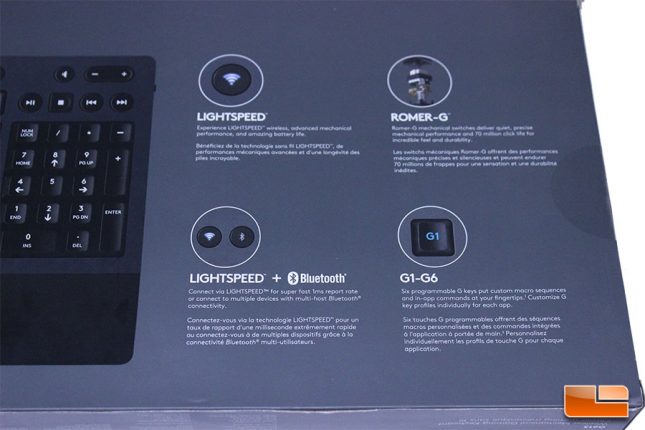 Logitech G613 Box Rear