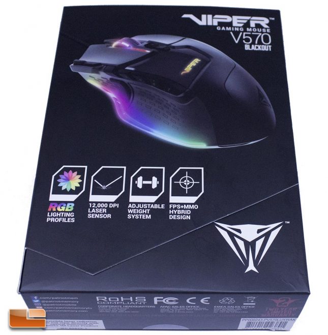 Viper V570 Blackout RGB - Retail Box