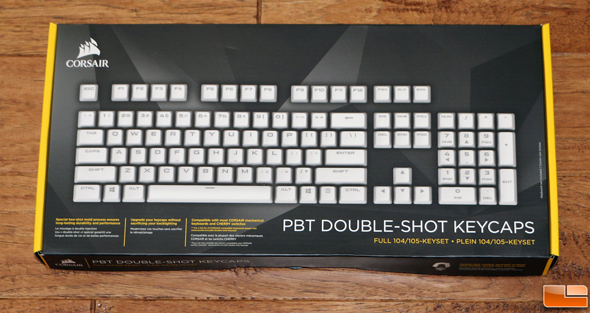 Corsair Pbt Double Shot Keycaps Review Legit Reviews