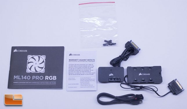 Corsair ML140 Pro RGB - Accessory Pack