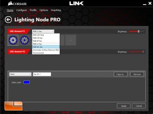Corsair Link - Fan Model Selection
