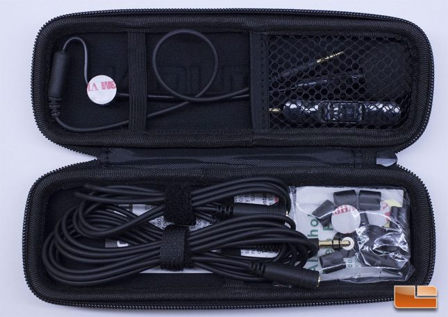 ModMic 5 carrying case, open with contents