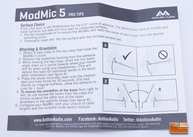 Antlion ModMic 5 - User Guide