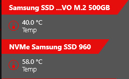 Samsung 960 Pro - Typical Load Temp Before EKWB M.2 Heatsink