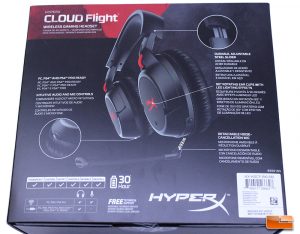 HyperX Cloud Flight - Rear Of Box