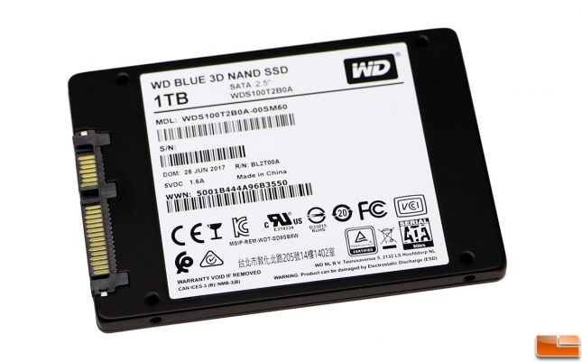 WD Blue 1TB 3D NAND SATA SSD Label