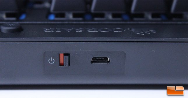 Corsair K63 Wireless - USB Input and Power Switch