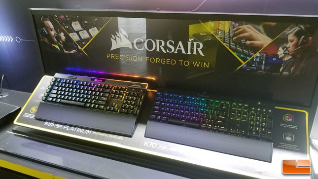 Corsair K95 and K70 