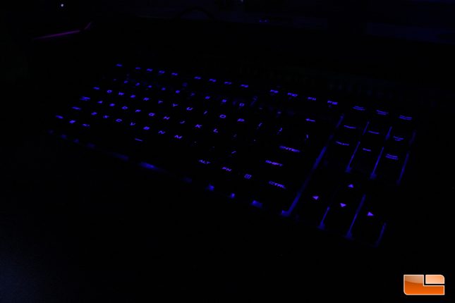 Corsair K63 Wireless - Blue LED On desk