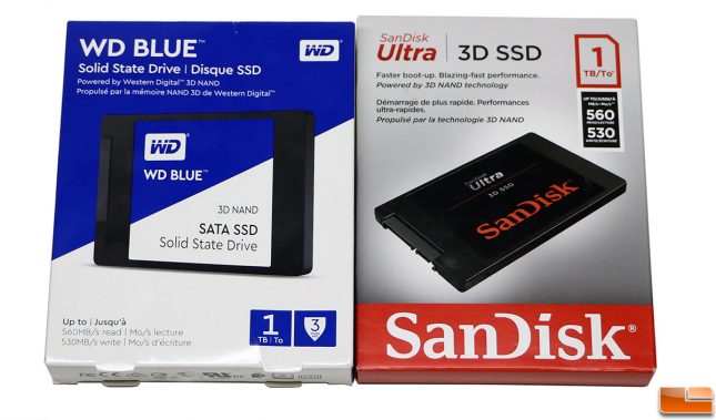 WD Blue 3D NAND and SanDisk Ultra 2D SSD