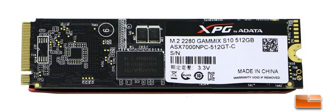 ADATA XPG GAMMIX S10 SSD Back