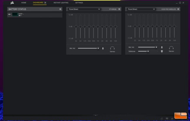 iCUE Dashboard