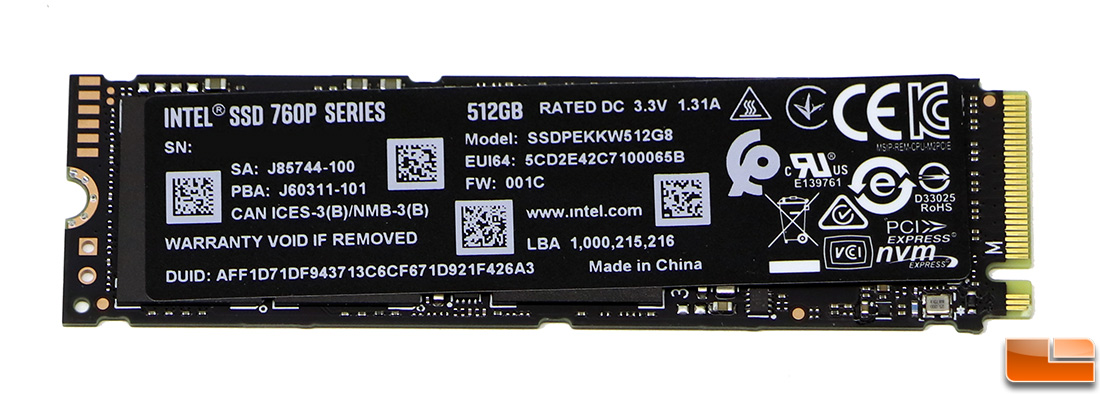 Intel SSD 760p 512GB PCIe NVMe SSD Review - Page 7 of 7 - Reviews