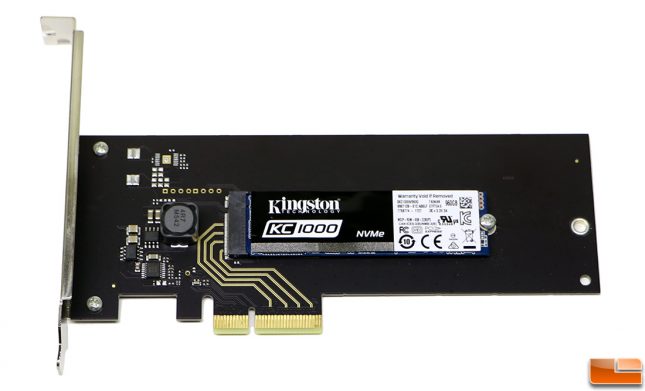 Kingston Digital KC1000 NVMe PCIe 960GB SSD